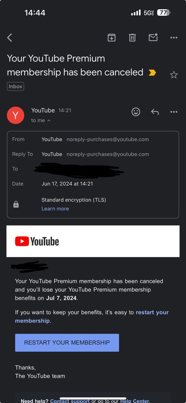 YouTube tightens the noose even more, cheap Premium accounts purchased through VPN can also be canceled- Photo 2.