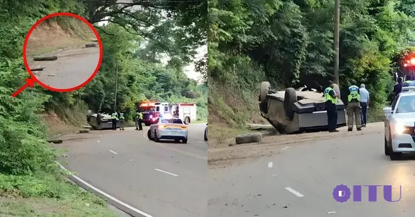 Tesla Cybertruck electric pickup truck 'fell on its back' in Mississippi crash